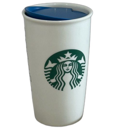 Disney Parks Magic Kingdom Starbucks 12oz. Ceramic Travel Mug / Tumbler with Lid - Picture 3 of 8